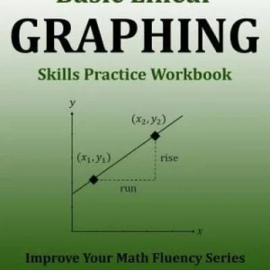 Basic Linear Graphing Skills Practice Workbook: Plotting Points, Str - VERY GOOD